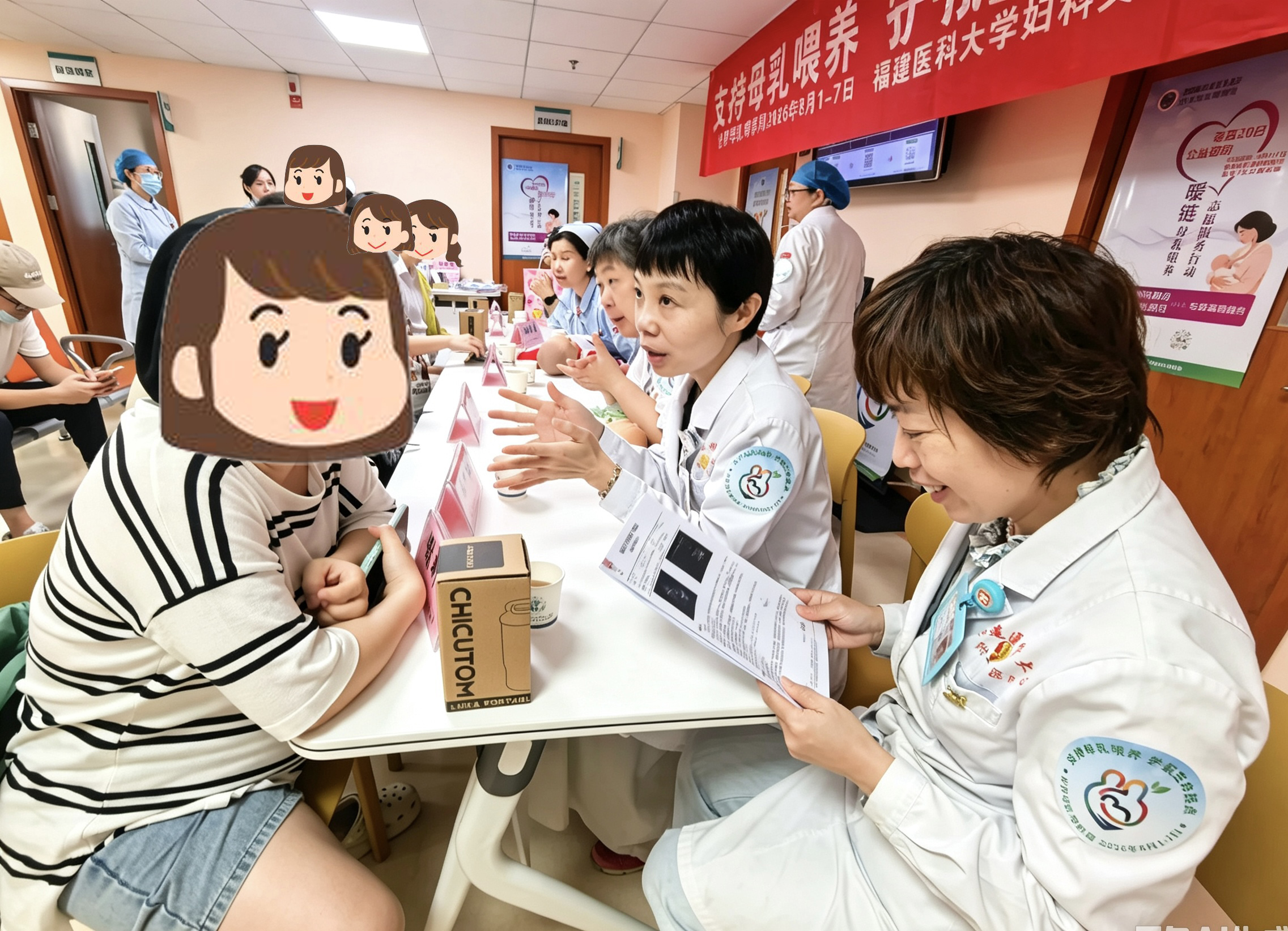 支持母乳喂养 护航生命起点 ——福医附一医院妇科、产科党支部开展母乳喂养周公益义诊活动