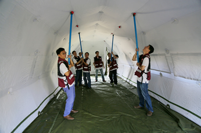 我院开展2016年省级卫生应急队伍演练 我院开展2016年省级卫生应急队伍演练