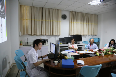 我院核医学专业规培基地接受中国医师协会的检查评估