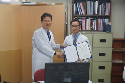 整形外科王美水主任医师在韩国研修获殊荣